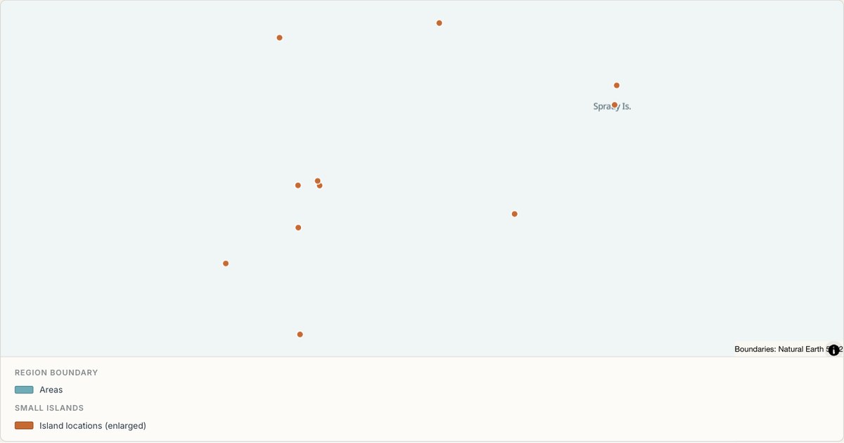 Spratly Is. boundary map — Single boundary built from TopoJSON